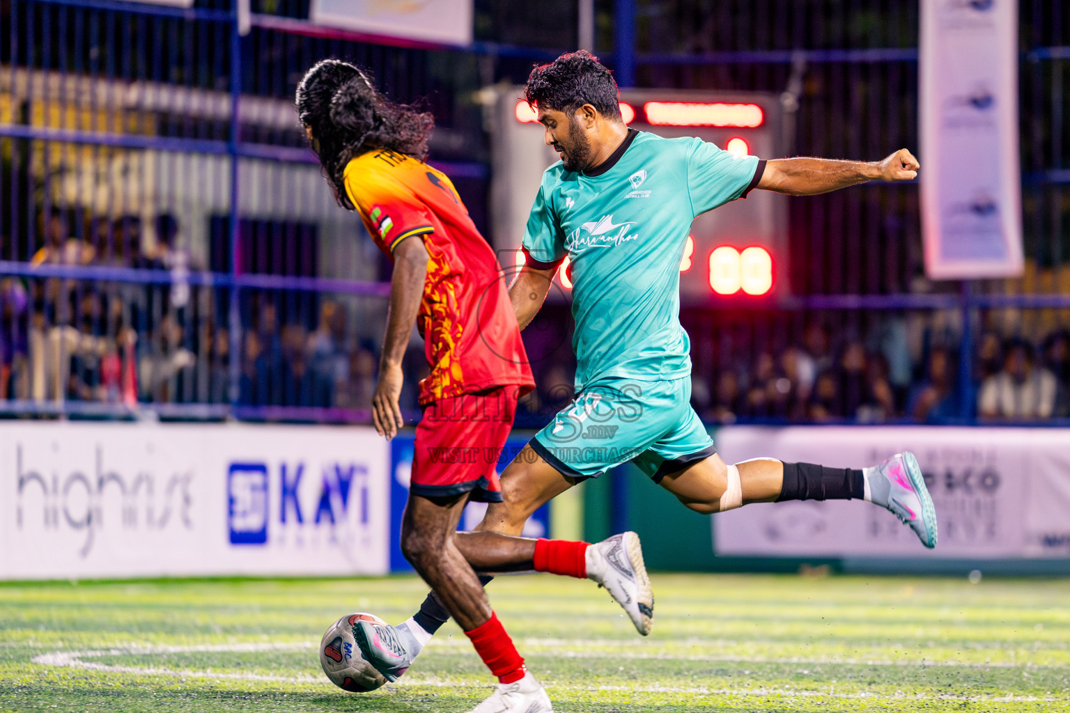 Dharavandhoo vs Thulhaadhoo in Day 3 of Better in Baa Futsal Fiesta 2025 Men's division held in B. Eydhafushi, Maldives on Friday, 7th November 2025. Photos: Nausham Waheed / images.mv