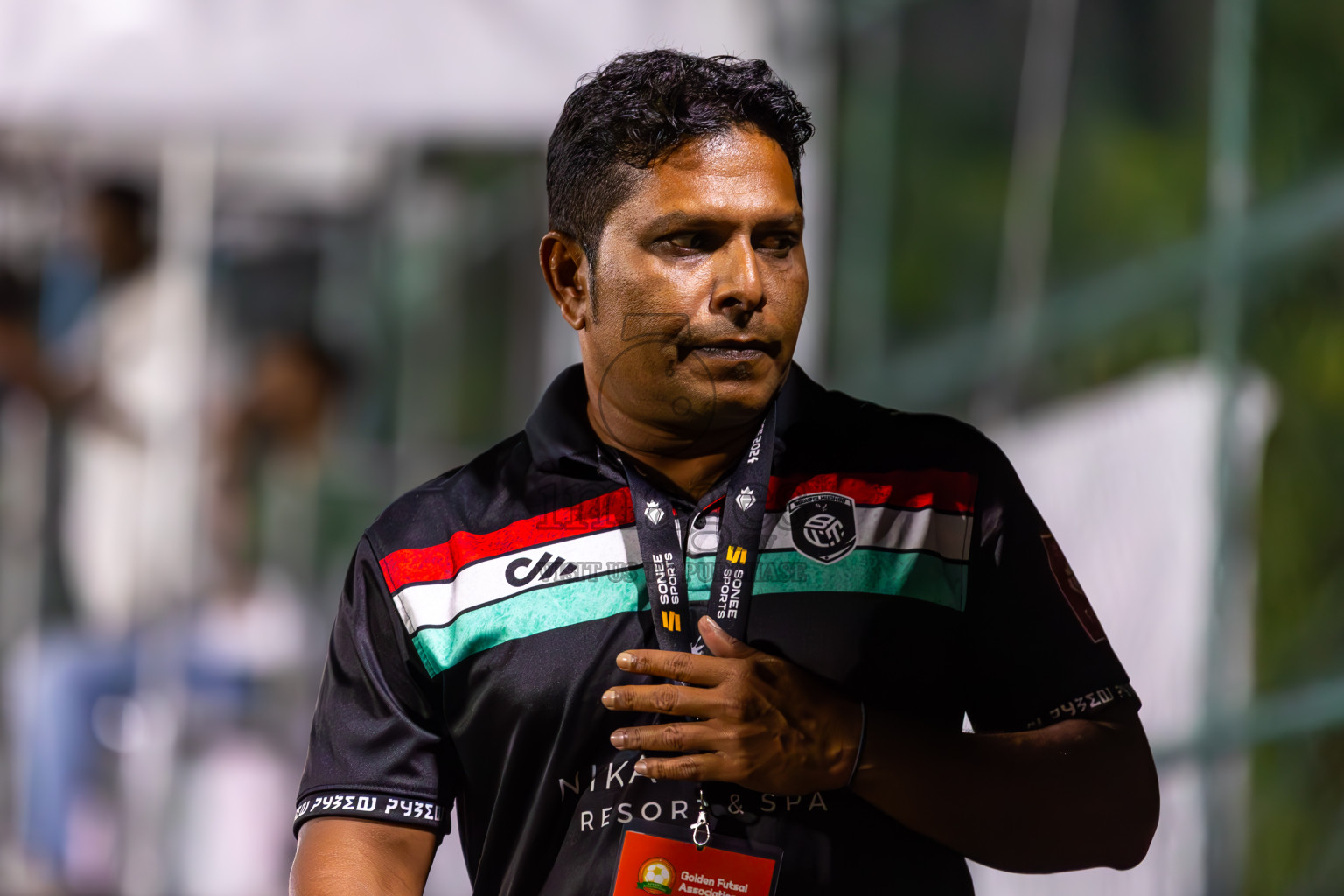 AA Bodufolhudhoo vs AA Mathiveri in Day 21 of Golden Futsal Challenge 2024 was held on Sunday , 4th February 2024 in Hulhumale', Maldives
Photos: Ismail Thoriq / images.mv