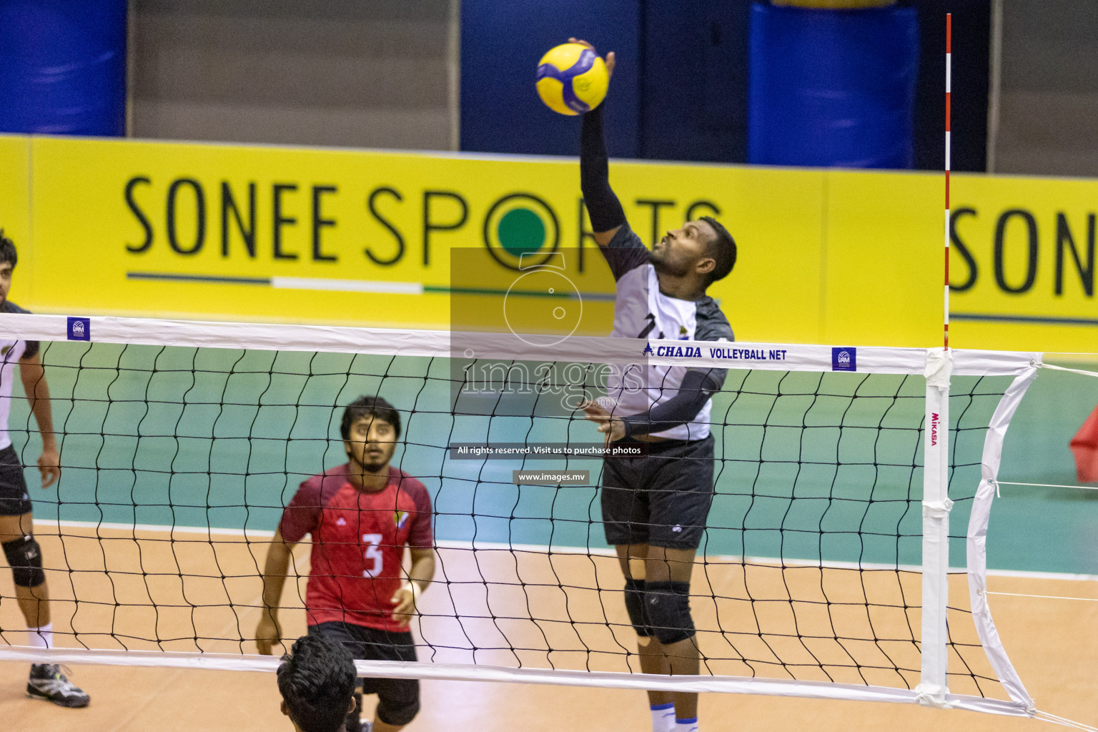 Sports Club City vs Dhivehi Sifainge Club in the Finals of National Volleyball Tournament 2022 on Thursday, 07th July 2022, held in Social Center, Male', Maldives