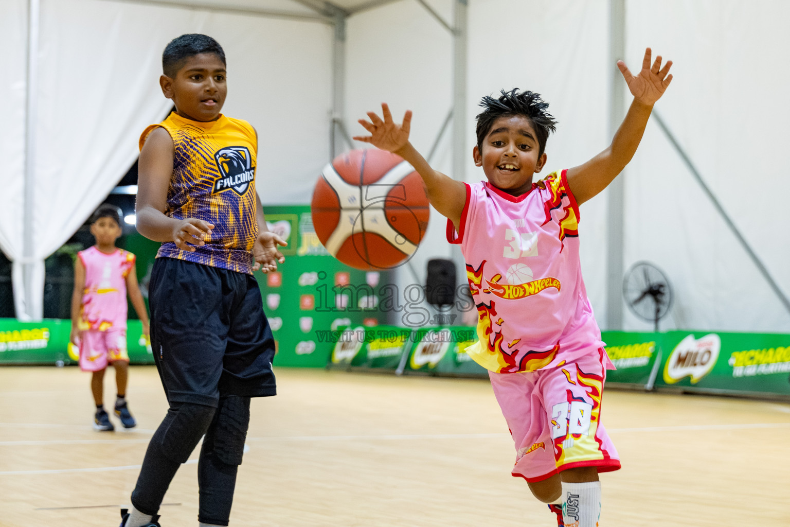 Milo 5 x 5 Junior Challenge 2025 - Basketball tournament held in Basketball Training Center, Male', Maldives on Thursday, 09th October 2025. 
Photo by: Hassan Simah / Images.mv