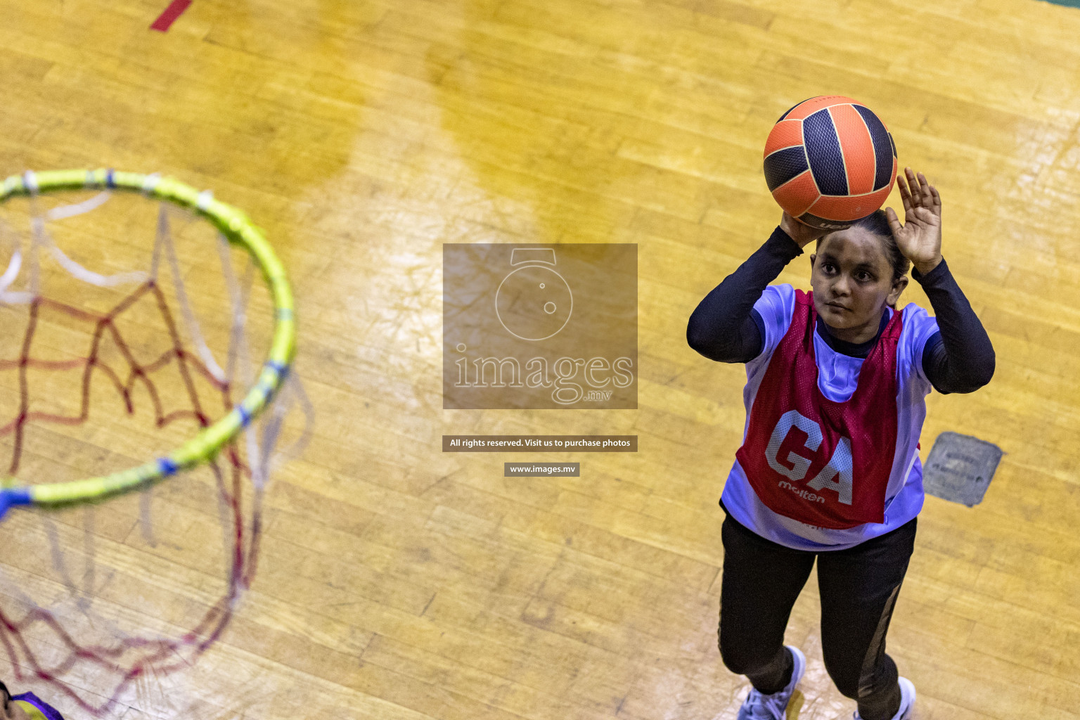 Sports Club Skylark vs Vyansa in the Milo National Netball Tournament 2022 on 17 July 2022, held in Social Center, Male', Maldives. 
Photographer: Hassan Simah / Images.mv