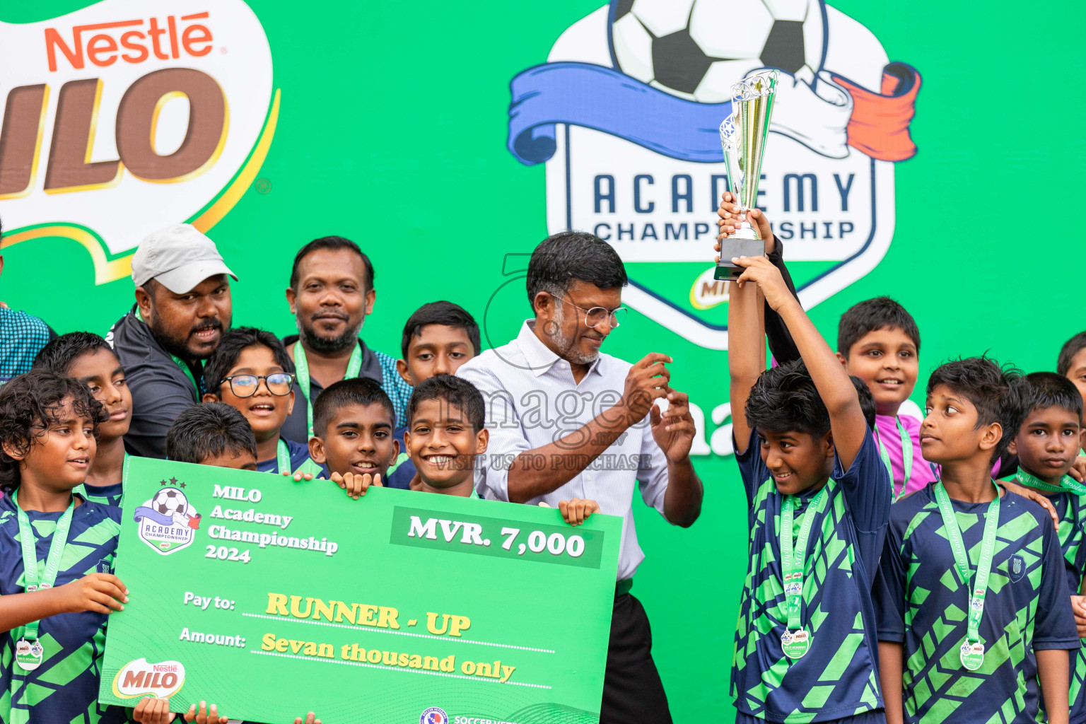 Final Day  of MILO Academy Championship 2024 - U12 was held at Henveiru Grounds in Male', Maldives on Thursday, 7th July 2024. Photos: Shuu Abdul Sattar / images.mv