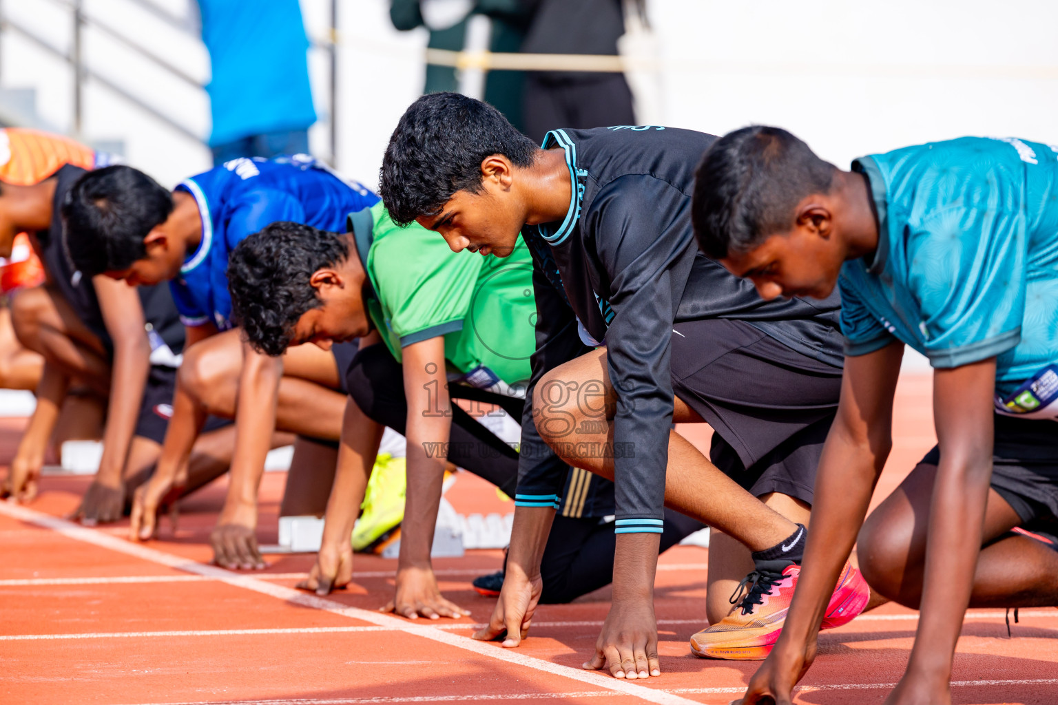 Day 5 of MWSC Interschool Athletics Championships 2024 held in Hulhumale Running Track, Hulhumale, Maldives on Wednesday, 13th November 2024. Photos by: Nausham Waheed / Images.mv