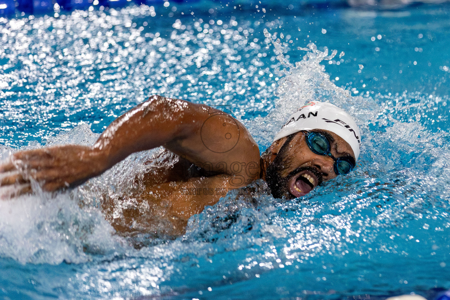 Day 2 of National Swimming Competition 2024 held in Hulhumale', Maldives on Saturday, 14th December 2024. Photos: Hassan Simah / images.mv