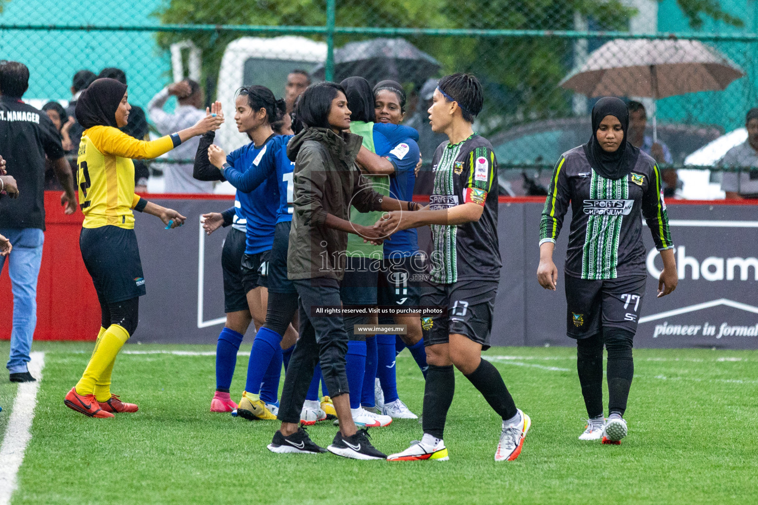 WAMCO vs Team Fenaka in Eighteen Thirty Women's Futsal Fiesta 2022 was held in Hulhumale', Maldives on Friday, 14th October 2022. Photos: Hassan Simah / images.mv