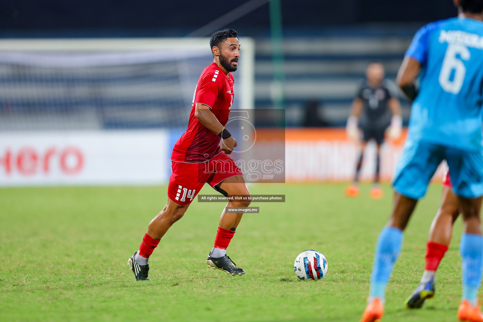 Lebanon vs India in the Semi-final of SAFF Championship 2023 held in Sree Kanteerava Stadium, Bengaluru, India, on Saturday, 1st July 2023. Photos: Nausham Waheed, Hassan Simah / images.mv