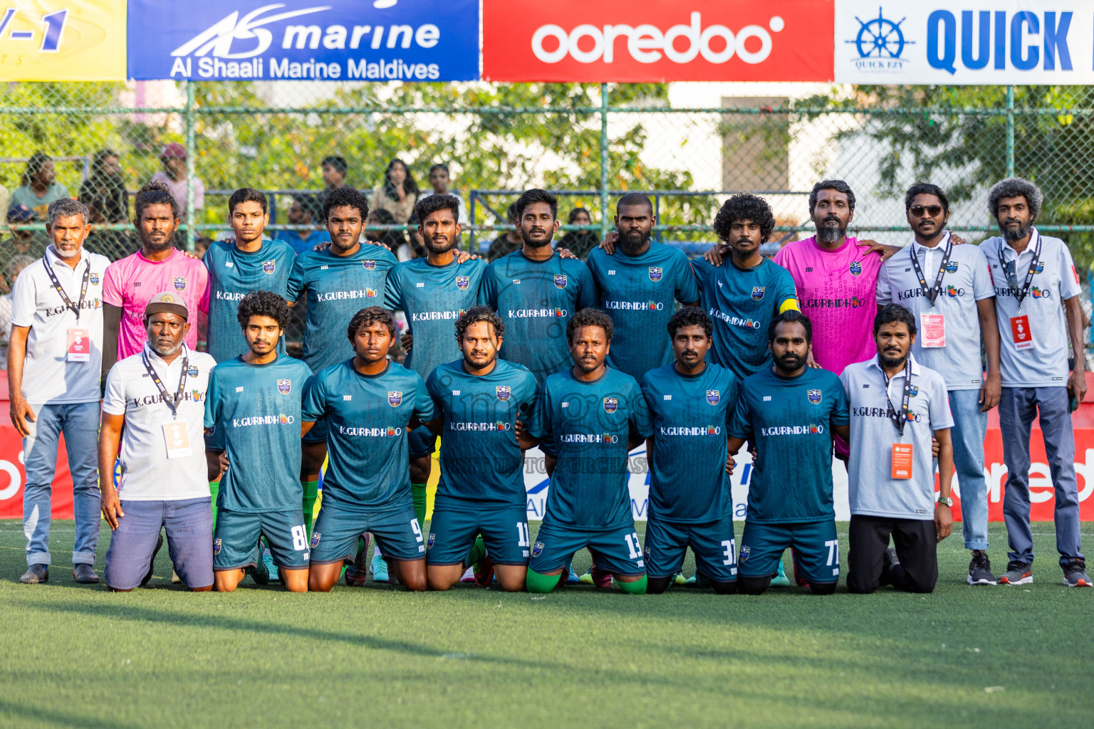 K. Maafushi vs K. Guraidhoo in Day 19 of Golden Futsal Challenge 2024 was held on Friday, 2nd February 2024 in Hulhumale', Maldives 
Photos: Hassan Simah / images.mv