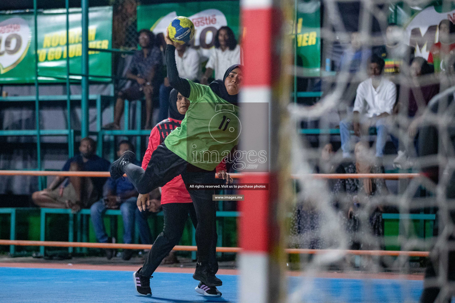 Day 9 of 6th MILO Handball Maldives Championship 2023, held in Handball ground, Male', Maldives on 28th May 2023 Photos: Nausham Waheed/ Images.mv