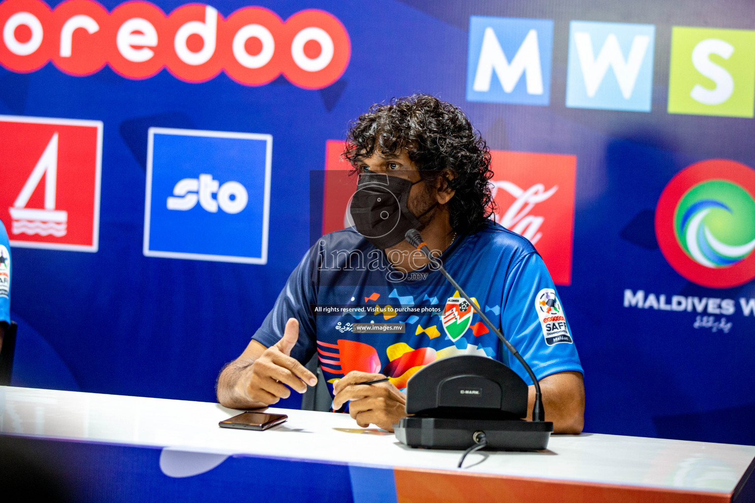 Match Day 1, Prematch Press Conference of SAFF Championship 2021 held on 30 September 2021 at Galholhu National Stadium, Male', Maldives.