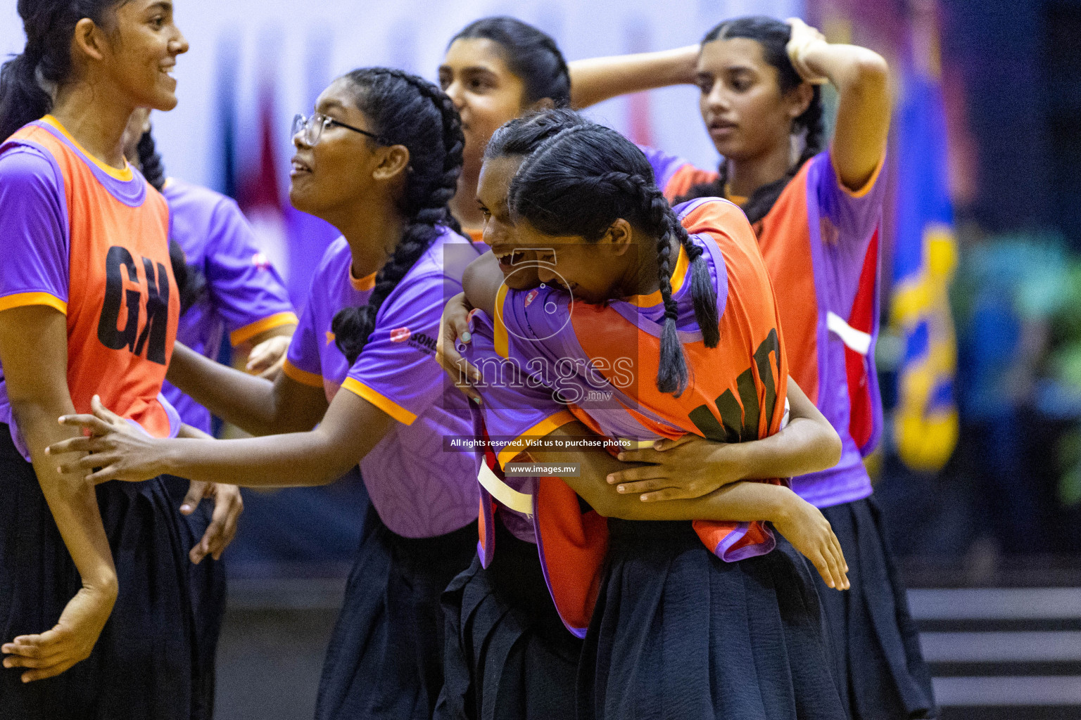 Final of 24th Interschool Netball Tournament 2023 was held in Social Center, Male', Maldives on 7th November 2023. Photos: Nausham Waheed / images.mv