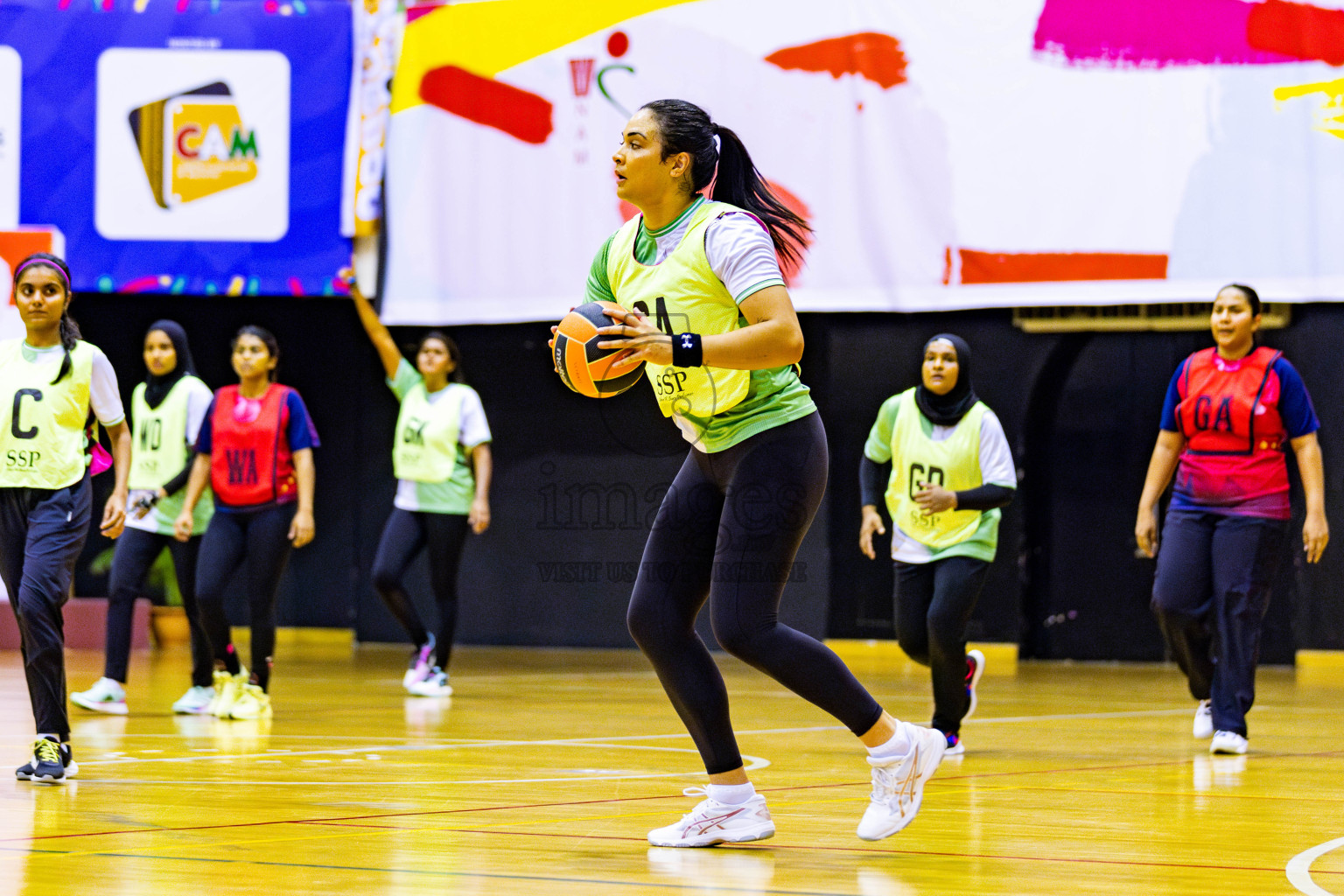 Club Matrix vs Club Green Streets in Final of 21st National Netball Tournament was held in Social Canter at Male', Maldives on Wednesday, 22nd May 2024. Photos: Nausham Waheed / images.mv