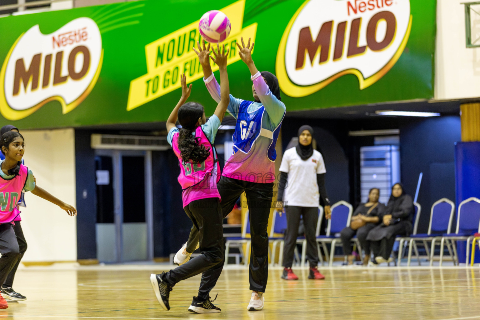 Netkids A vs Netkids B in Day 2 of 3rd Junior Championship - Netball association of Maldives, held at Social Center on Monday 20th January 2025 . Photos by Shuu Abdul Sattar