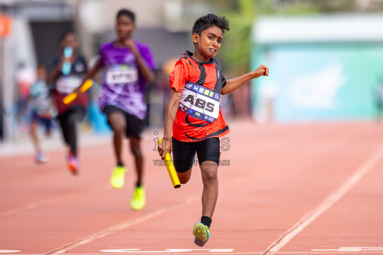 Day 5 of MWSC Interschool Athletics Championships 2024 held in Hulhumale Running Track, Hulhumale, Maldives on Wednesday, 13th November 2024. Photos by: Raif Yoosuf / Images.mv