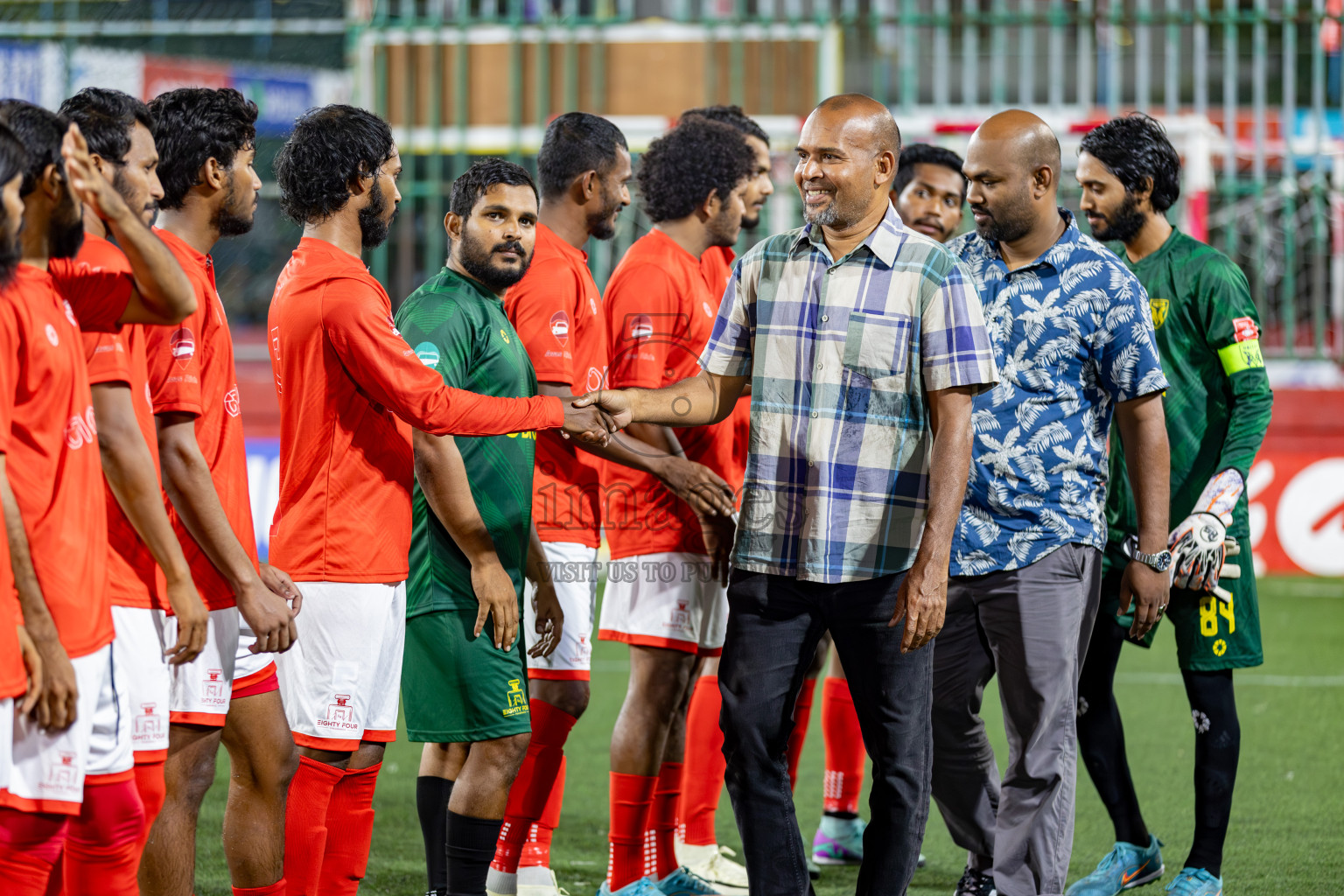 K. Gaafaru VS B. Eydhafushi on Day 36 of Golden Futsal Challenge 2024 was held on Wednesday, 21st February 2024, in Hulhumale', Maldives 
Photos: Hassan Simah/ images.mv