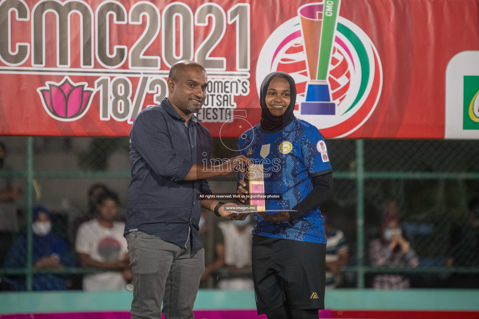 Ports Limited vs WAMCO - in the Finals 18/30 Women's Futsal Fiesta 2021 held in Hulhumale, Maldives on 18 December 2021. Photos by Nausham Waheed & Shuu Abdul Sattar