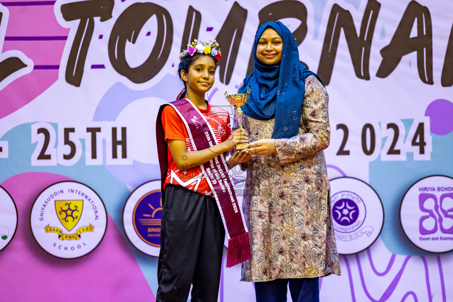 Closing Ceremony of Inter-school Netball Tournament held in Social Center at Male', Maldives on Monday, 26th August 2024. Photos: Hassan Simah / images.mv