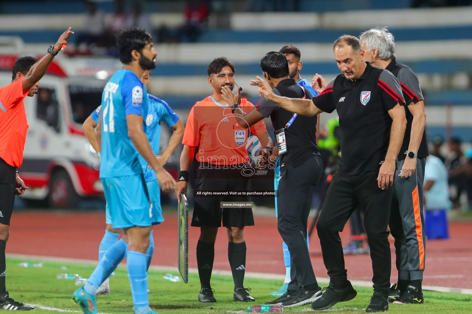 India vs Kuwait in SAFF Championship 2023 held in Sree Kanteerava Stadium, Bengaluru, India, on Tuesday, 27th June 2023. Photos: Nausham Waheed, Hassan Simah / images.mv