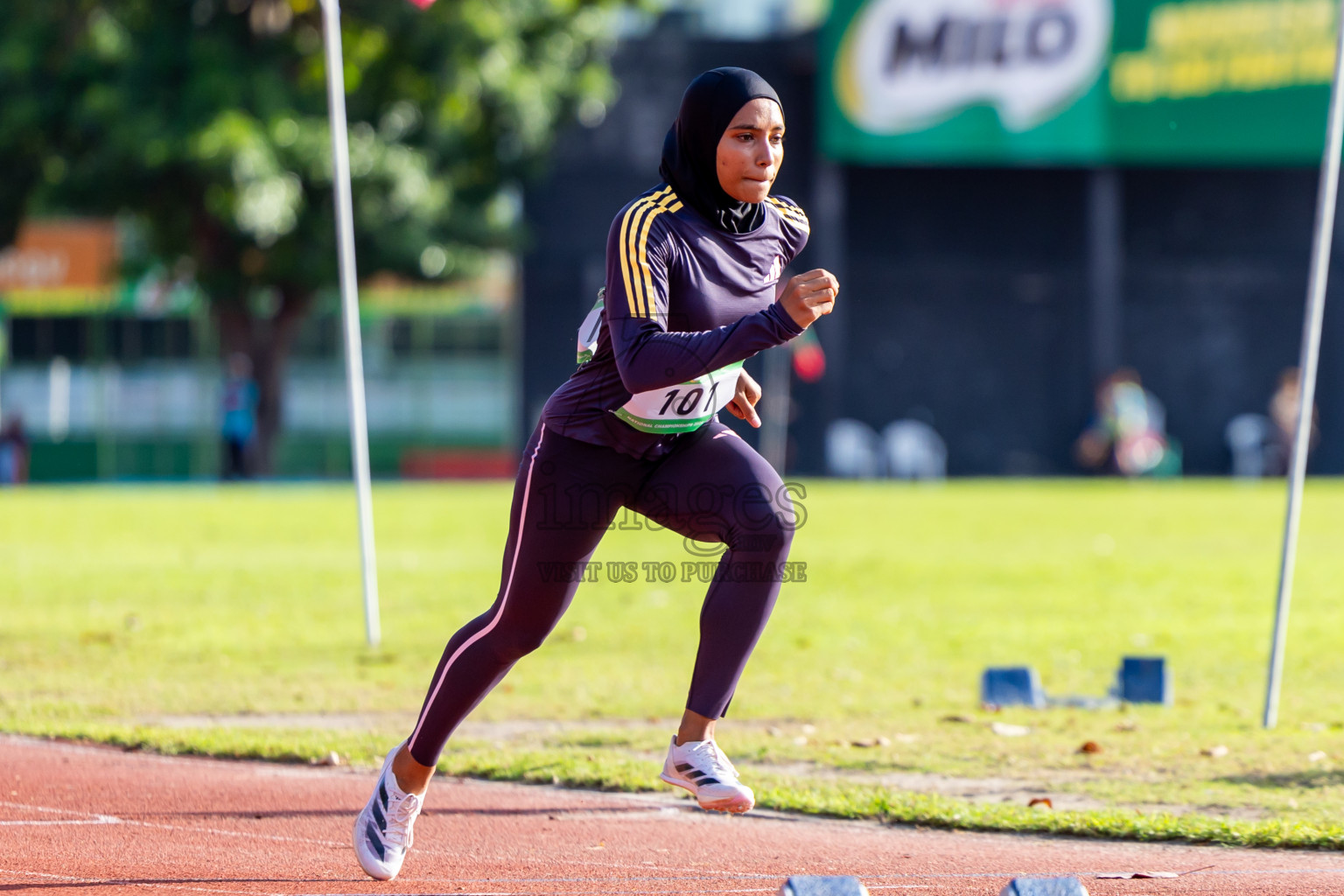 Day 1 of 33rd National Athletics Championship was held in Ekuveni Track at Male', Maldives on Thursday, 5th September 2024. Photos: Nausham Waheed / images.mv