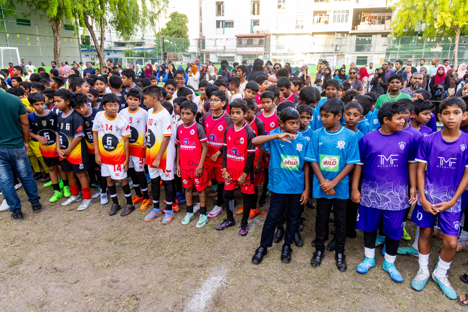 Day 4 of MILO Academy Championship 2024 - U12 was held at Henveiru Grounds in Male', Maldives on Sunday, 7th July 2024. Photos: Nausham Waheed / images.mv