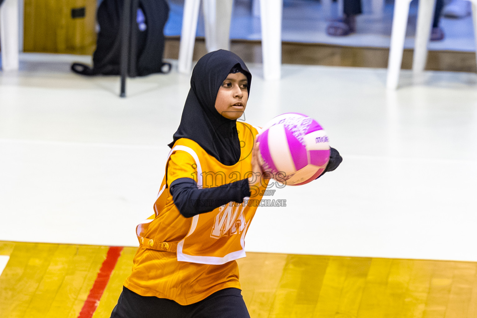 SC Shining Star vs Youth United SC in Day 9 of 24th Milo Netball Association Championship was held in Social Center at Male', Maldives on Tuesday, 9th September 2025. Photos: Mohamed Mahfooz Moosa / images.mv
