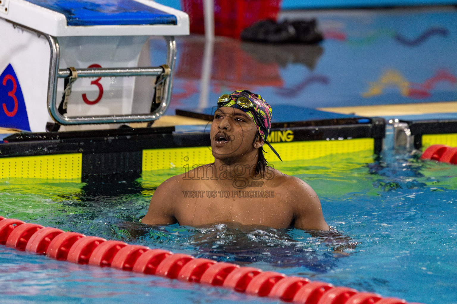 Day 2 of National Swimming Competition 2024 held in Hulhumale', Maldives on Saturday, 14th December 2024. Photos: Hassan Simah / images.mv