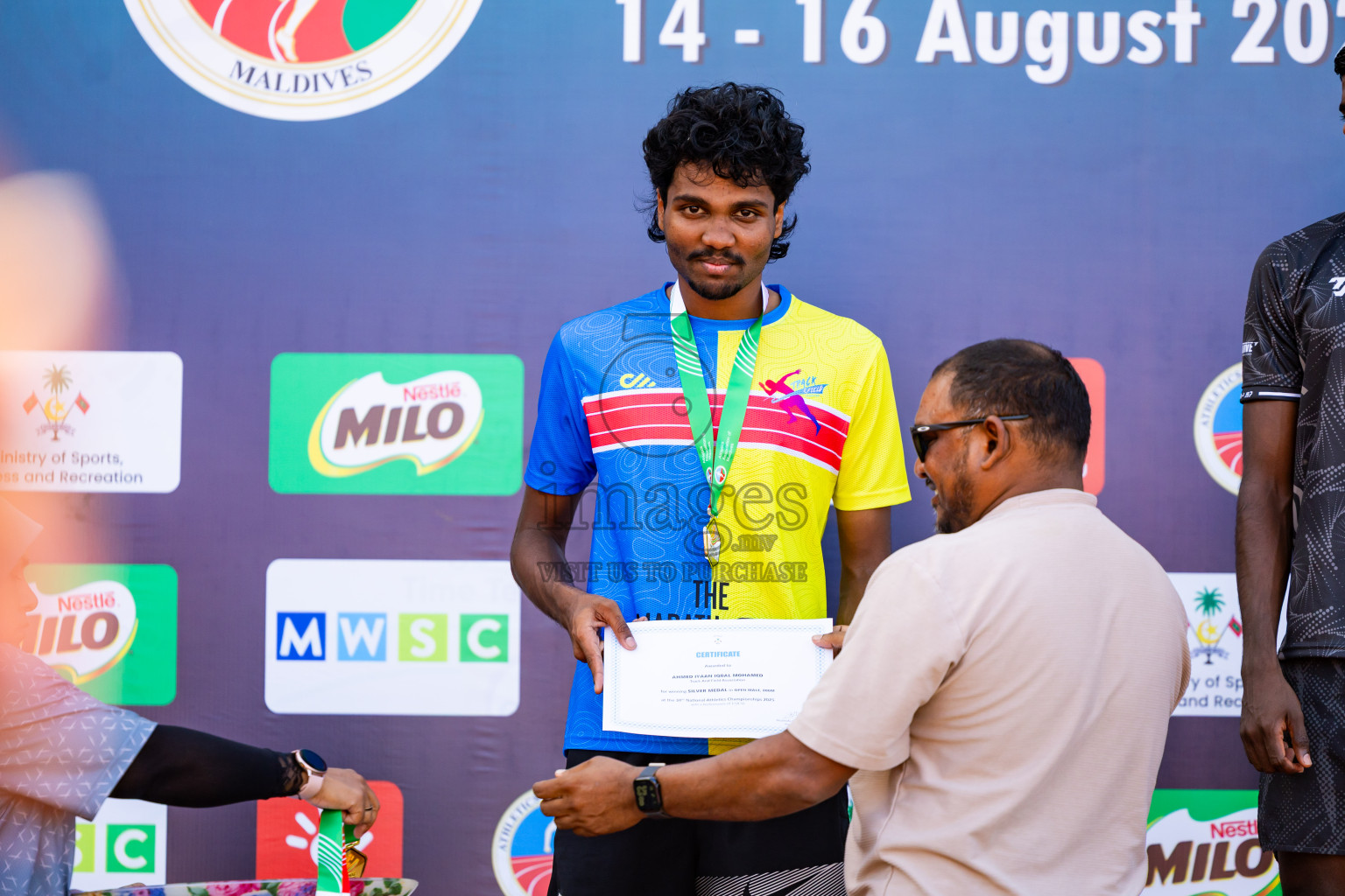 Day 3 of National Athletics Championship 2025 was held at Ekuveni Running Ground in Male', Maldives on Saturday, 16th August 2025. Photos: Nausham Waheed / images.mv