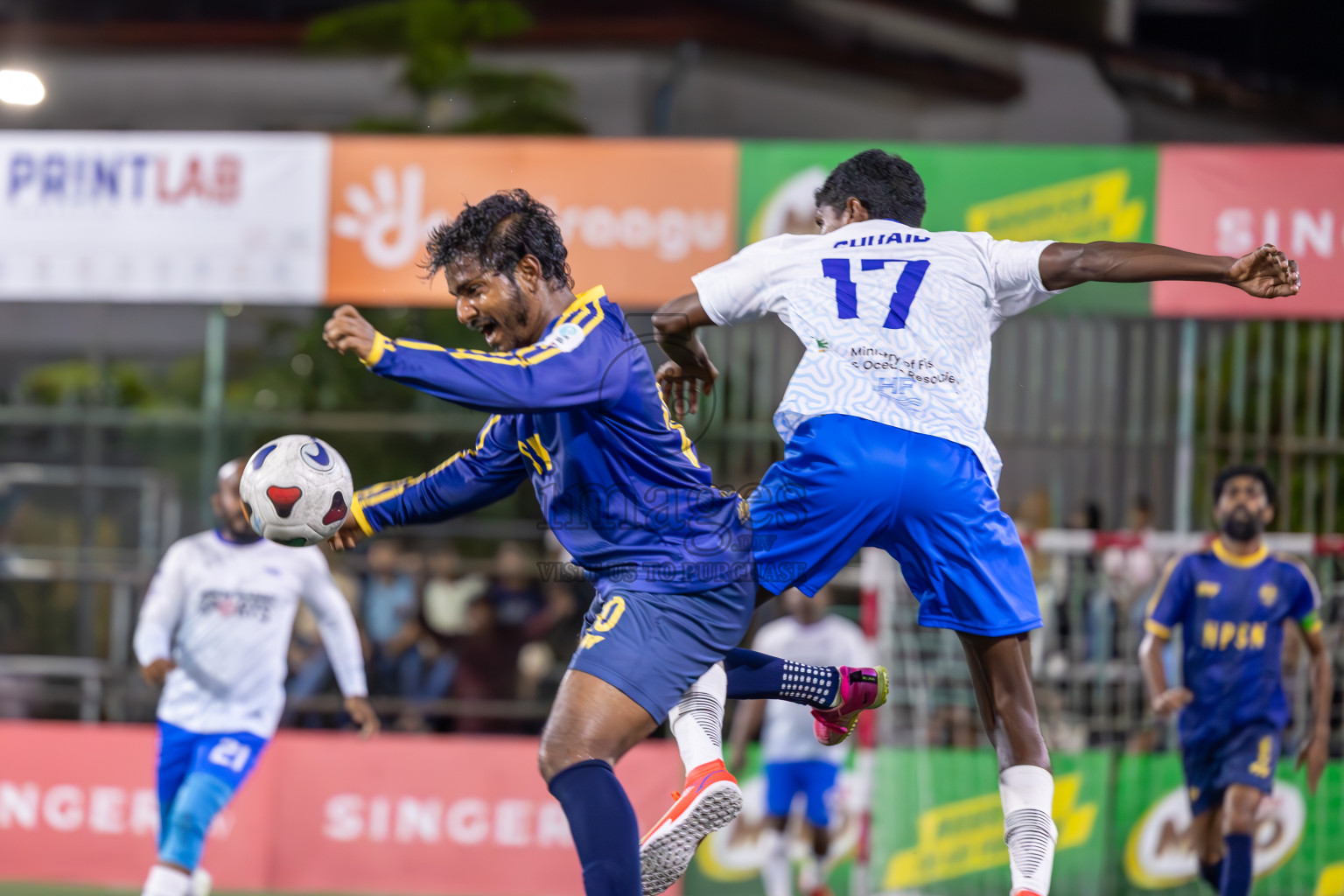 HPSN vs Fisheries RC in Club Maldives Classic 2024 held in Rehendi Futsal Ground, Hulhumale', Maldives on Tuesday, 10th September 2024.
Photos: Ismail Thoriq / images.mv