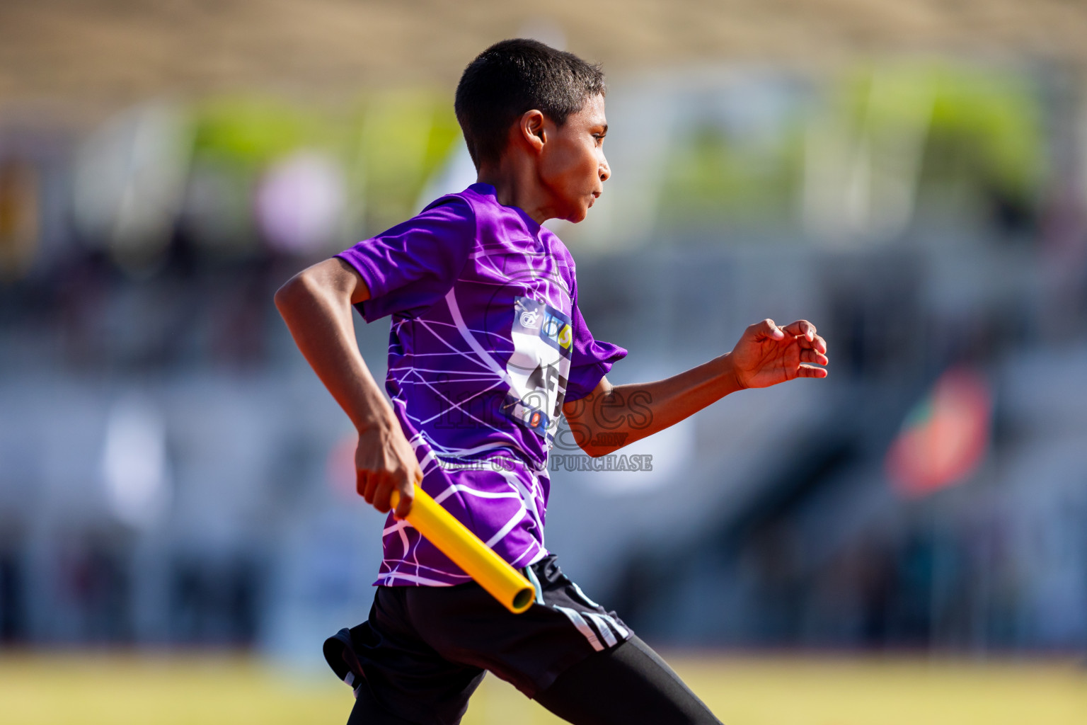 Day 6 of MWSC Interschool Athletics Championships 2024 held in Hulhumale Running Track, Hulhumale, Maldives on Thursday, 14th November 2024. Photos by: Nausham Waheed / Images.mv