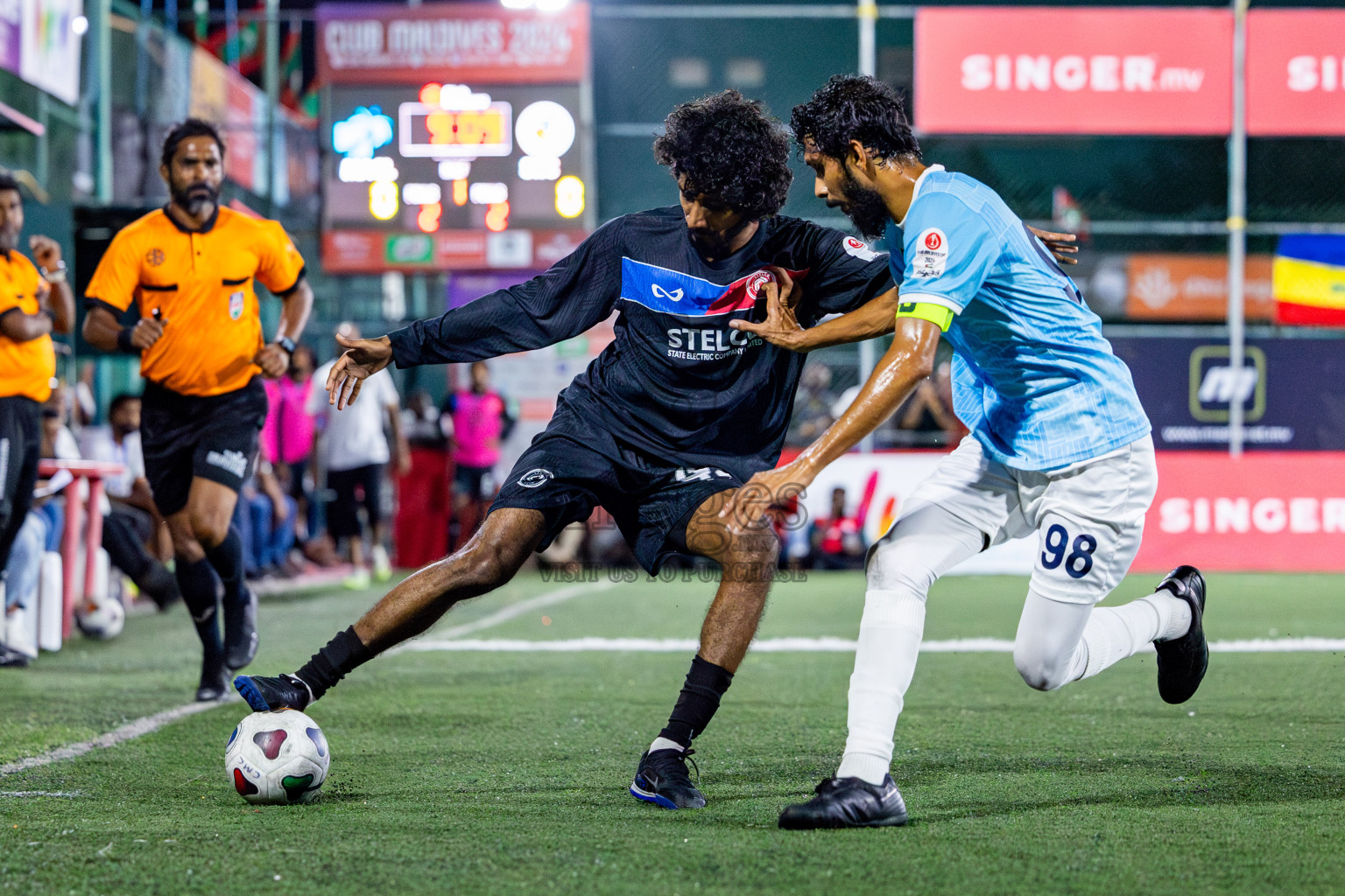 TEAM MACL vs STELCO RC in Quarter Finals of Club Maldives Cup 2024 held in Rehendi Futsal Ground, Hulhumale', Maldives on Wednesday, 9th October 2024. Photos: Nausham Waheed / images.mv