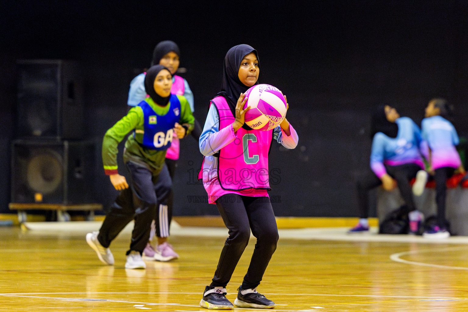 Netgen A vs Fiontti Sports Club in Day 3 of 3rd Netball Junior Championship, held at Social Center on Tuesday, 21st January 2025 . Photos: Nausham Waheed / images.mv