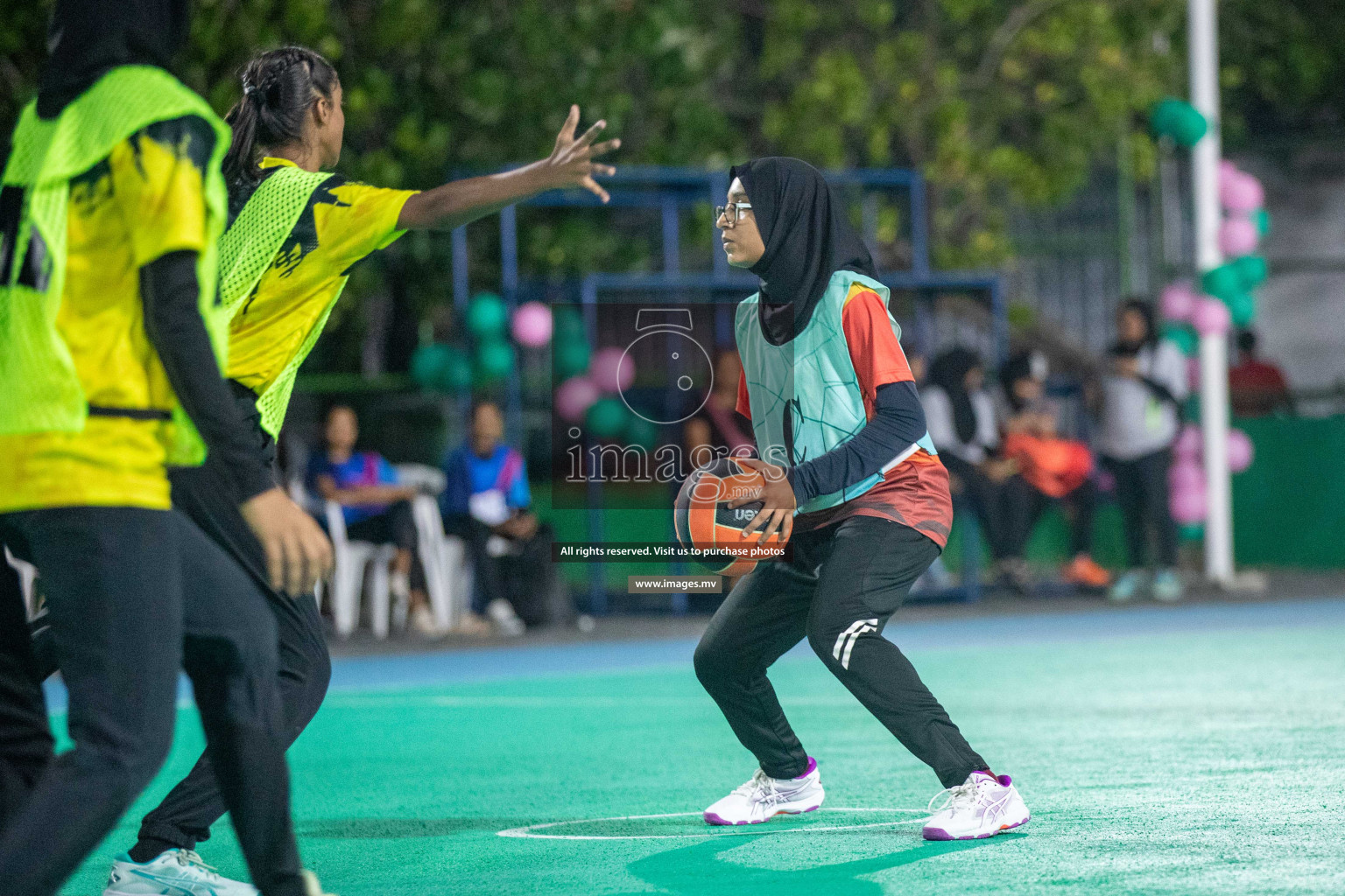 Day 6 of 20th Milo National Netball Tournament 2023, held in Synthetic Netball Court, Male', Maldives on 4th June 2023 Photos: Nausham Waheed/ Images.mv