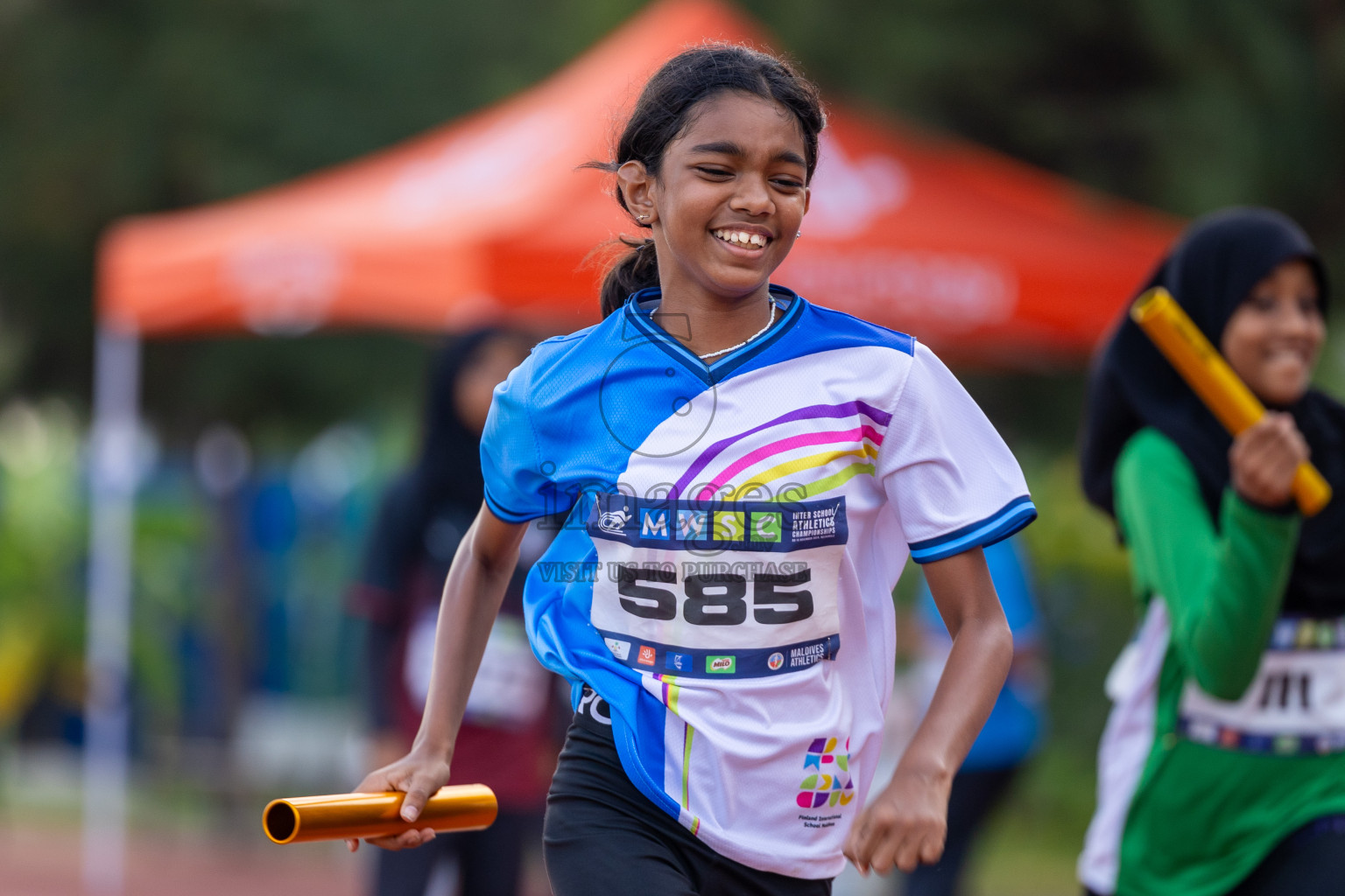 Day 5 of MWSC Interschool Athletics Championships 2024 held in Hulhumale Running Track, Hulhumale, Maldives on Wednesday, 13th November 2024. Photos by: Ismail Thoriq / Images.mv