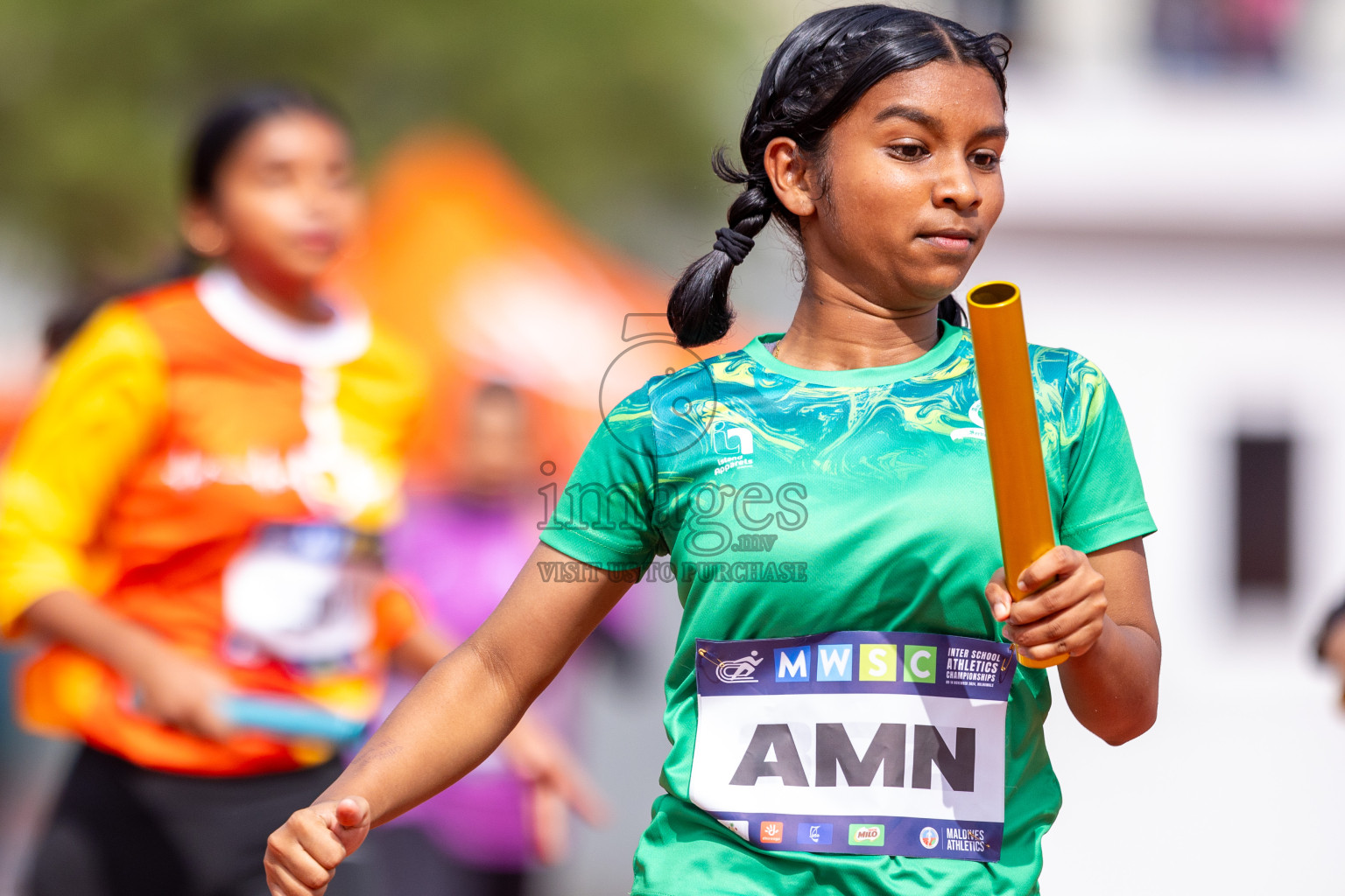 Day 5 of MWSC Interschool Athletics Championships 2024 held in Hulhumale Running Track, Hulhumale, Maldives on Wednesday, 13th November 2024. Photos by: Raif Yoosuf / Images.mv