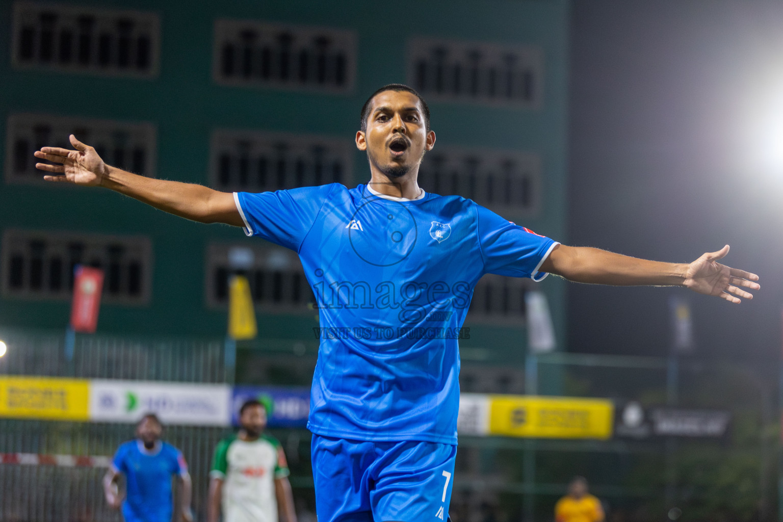 R Alifushi vs R Maduvvari in Day 8 of Golden Futsal Challenge 2024 was held on Monday, 22nd January 2024, in Hulhumale', Maldives Photos: Mohamed Mahfooz Moosa / images.mv