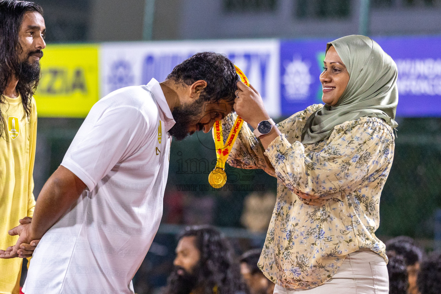 Opening of Golden Futsal Challenge 2024 with Charity Shield Match between L.Gan vs Th. Thimarafushi was held on Sunday, 14th January 2024, in Hulhumale', Maldives Photos: Ismail Thoriq / images.mv