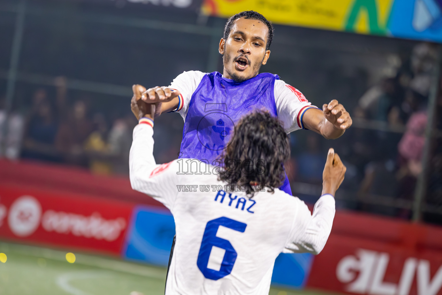 Dh Maaenboodhoo vs Dh Kudahuvadhoo in Dhaalu Atoll Finals in Day 25 of Golden Futsal Challenge 2025 was held on Wednesday , 28th January 2025, in Hulhumale', Maldives. Photos: Ismail Thoriq / images.mv