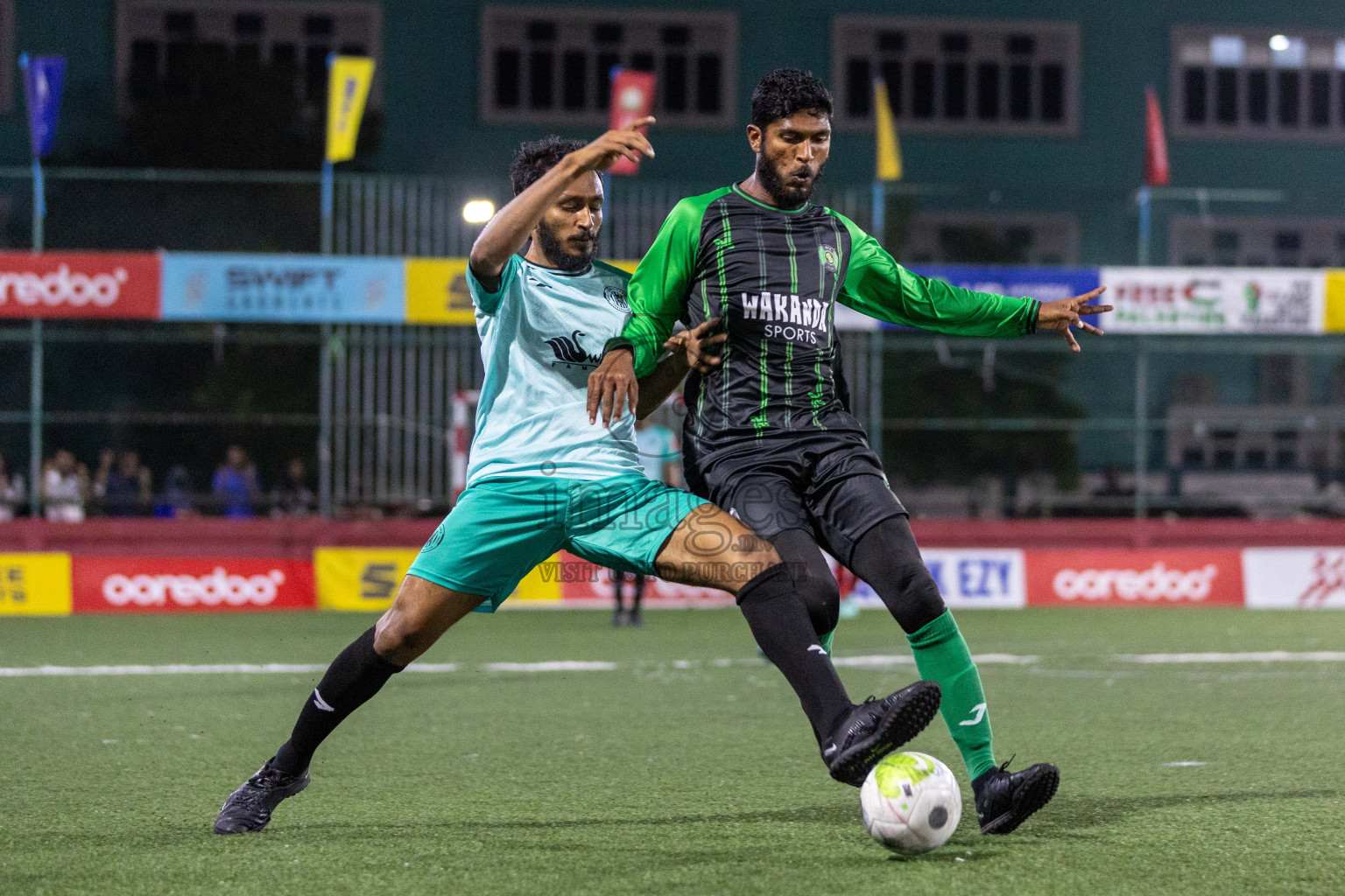 HA Thakandhoo vs HA Vashafaru in Day 9 of Golden Futsal Challenge 2024 was held on Tuesday, 23rd January 2024, in Hulhumale', Maldives Photos: Nausham Waheed / images.mv