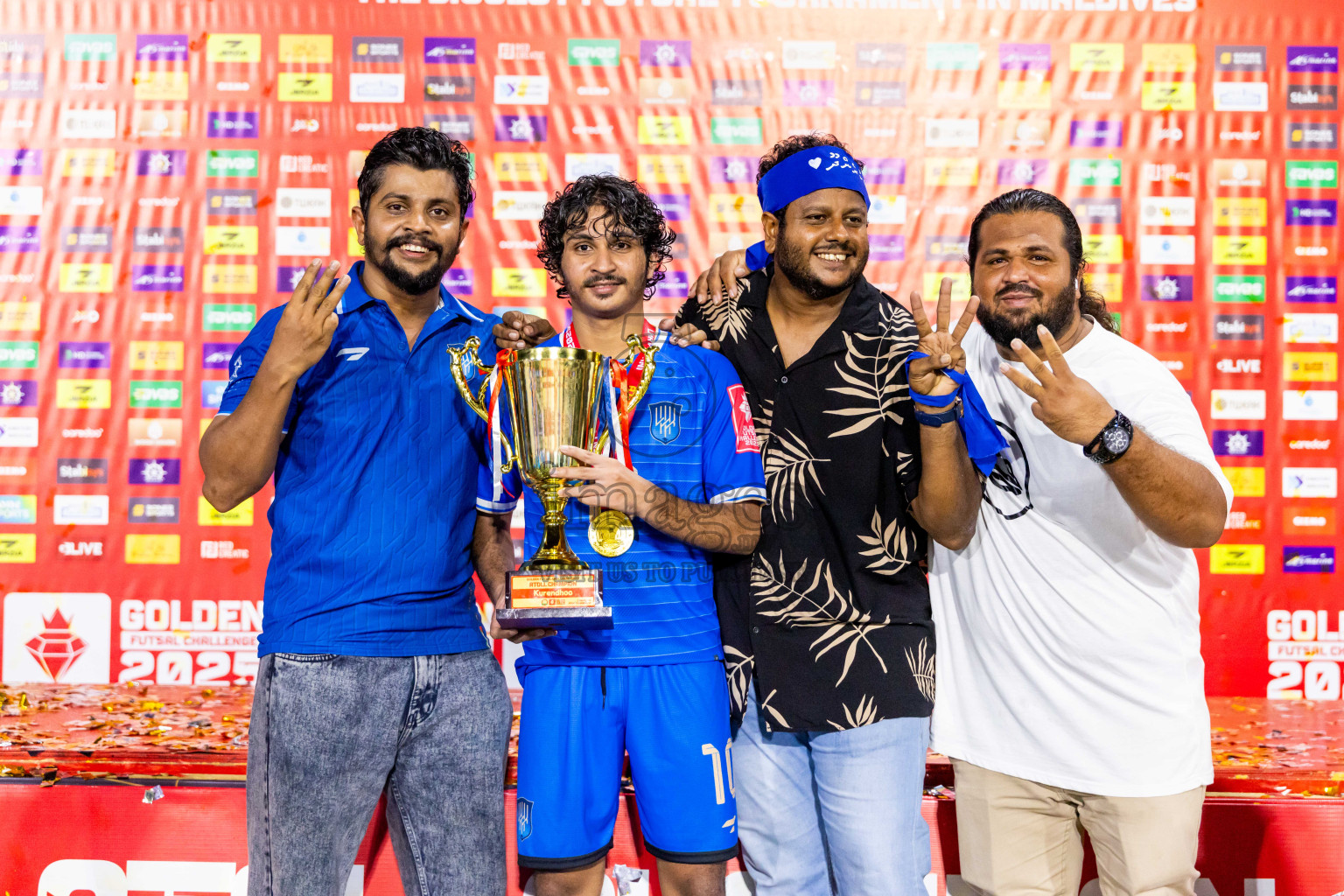 Lh Naifaru vs Lh Kurendhoo in Lhaviyani Atoll Finals Day 26 of Golden Futsal Challenge 2025 was held on Thursday , 30th January 2025, in Hulhumale', Maldives. Photos: Nausham Waheed / images.mv