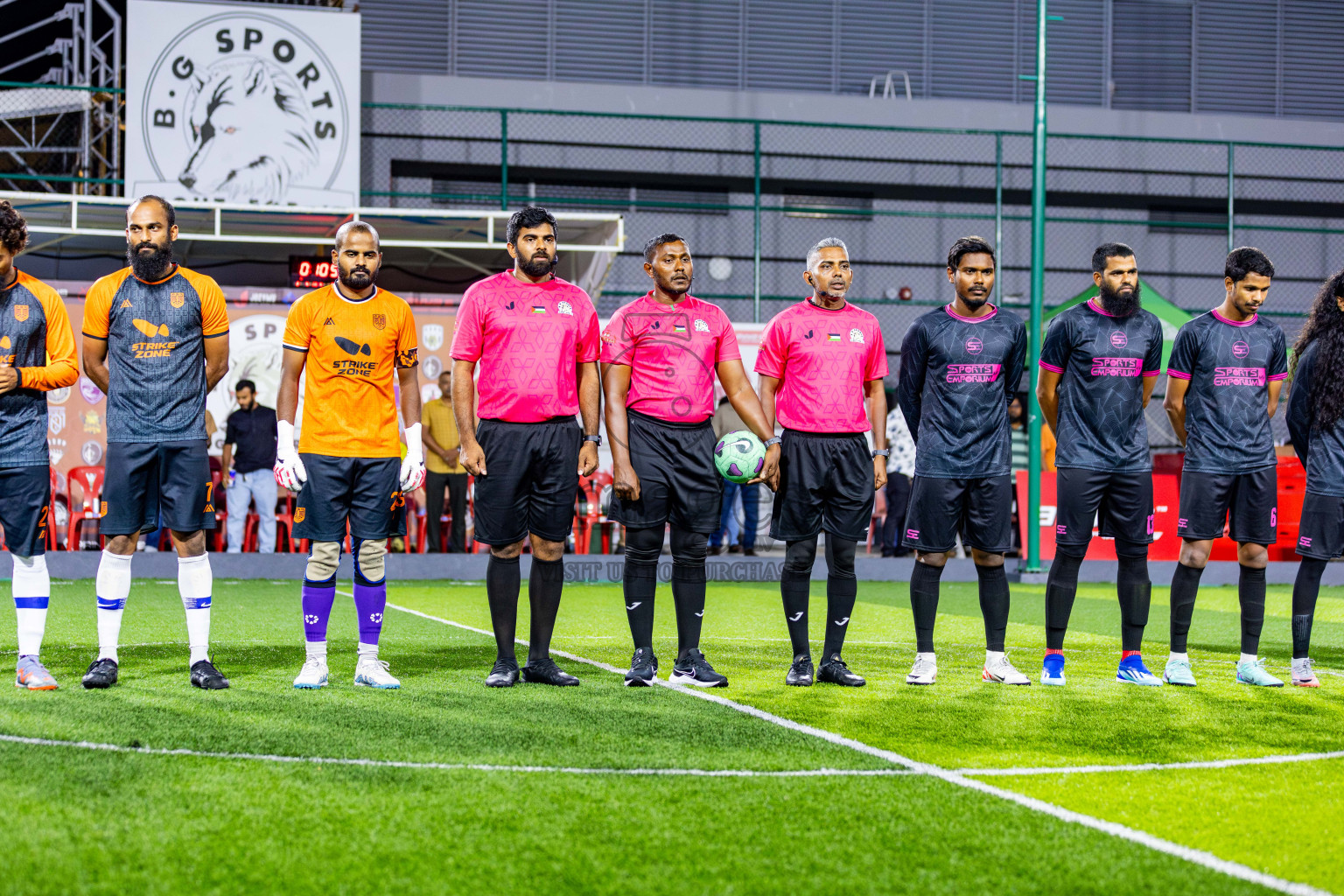 JJ Sports Club vs FC Calms in Semi Finals of BG Futsal Challenge 2024 was held on Tuesday , 2nd April 2024, in Male', Maldives Photos: Nausham Waheed / images.mv