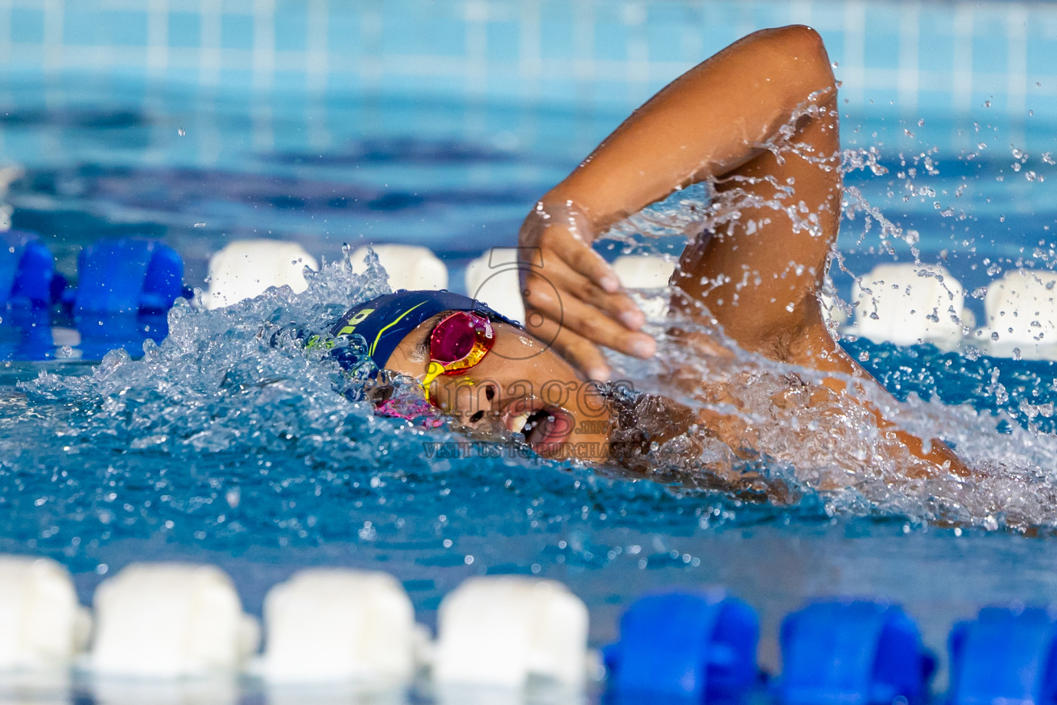 Day 1 of National Swimming Competition 2024 held in Hulhumale', Maldives on Friday, 13th December 2024. Photos: Nausham Waheed / images.mv