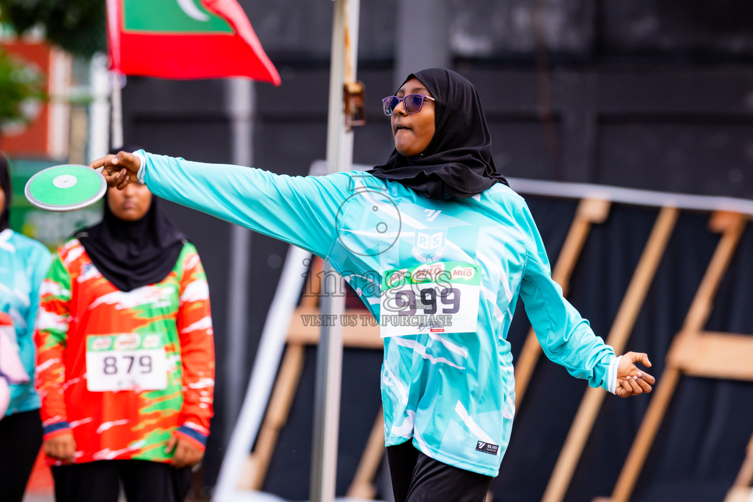 Day 6 of Inter-school Athletics Championship 2025 held in Ekuveni Synthetic Track, Male', Maldives on Sunday, 12th October 2025. Photos by: Nausham Waheed / Images.mv