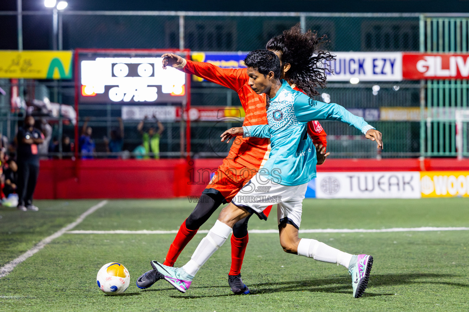 M Kolhufushi VS M Muli in Day 7 of Golden Futsal Challenge 2025 was held on Saturday, 11th January 2025, in Hulhumale', Maldives Photos: Nausham Waheed / images.mv