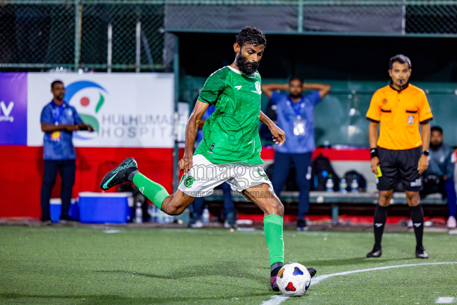 Club HDC vs Team MACL in Round of 16 of Club Maldives Cup 2024 held in Rehendi Futsal Ground, Hulhumale', Maldives on Monday, 7th October 2024. Photos: Nausham Waheed / images.mv