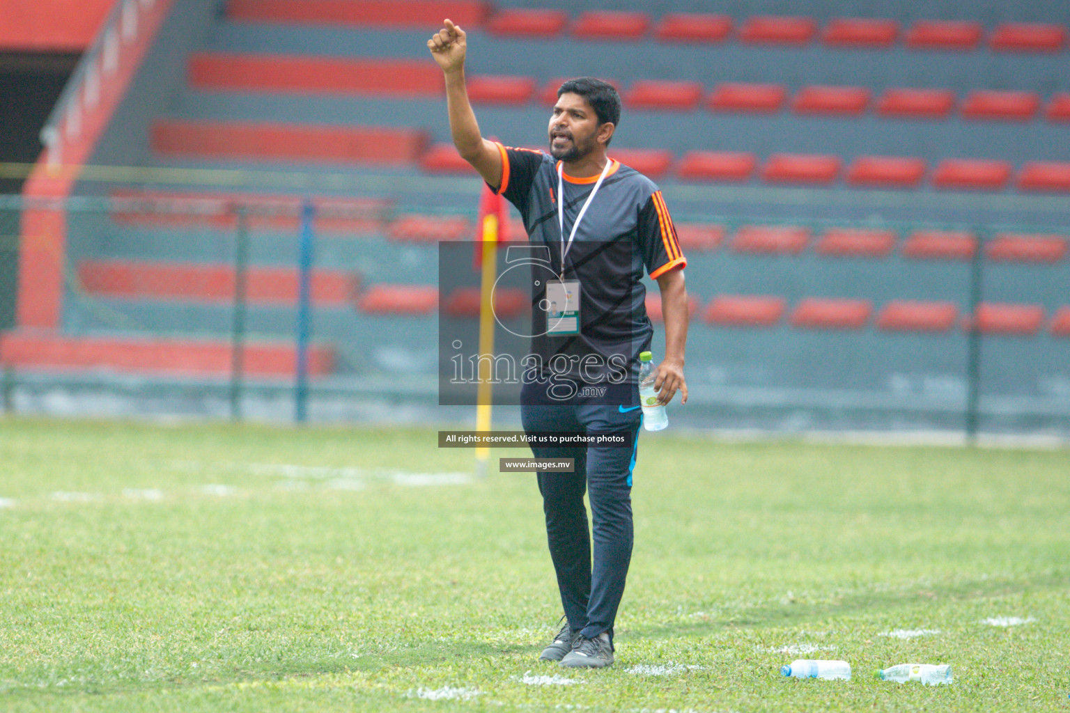 Hiriya School vs LH.EDU.CENTRE in MAMEN Inter School Football Tournament 2019 (U13) in Male, Maldives on 19th April 2019 Photos: Hassan Simah/images.mv