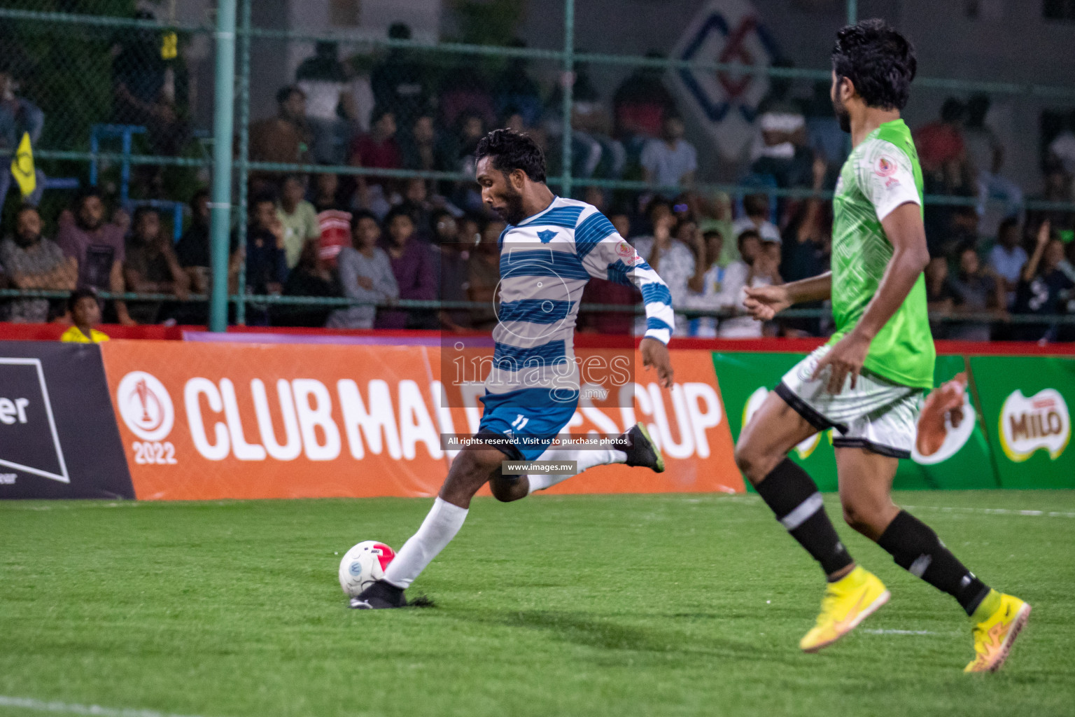 Club AVSEC vs TEAM DJA in Club Maldives Cup 2022 was held in Hulhumale', Maldives on Sunday, 9th October 2022. Photos: Hassan Simah / images.mv