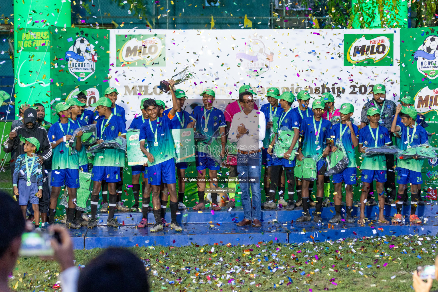 Day 2 of MILO Academy Championship 2023 (u14) was held in Henveyru Stadium Male', Maldives on 4th November 2023. Photos: Nausham Waheed / images.mv