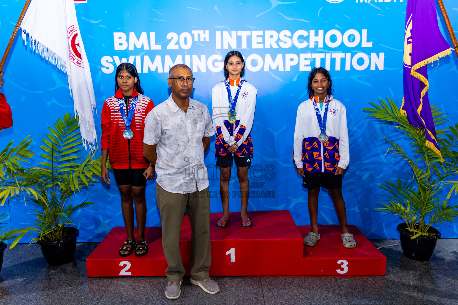 Day 5 of 20th Inter-school Swimming Competition 2024 held in Hulhumale', Maldives on Wednesday, 16th October 2024. Photos: Nausham Waheed / images.mv