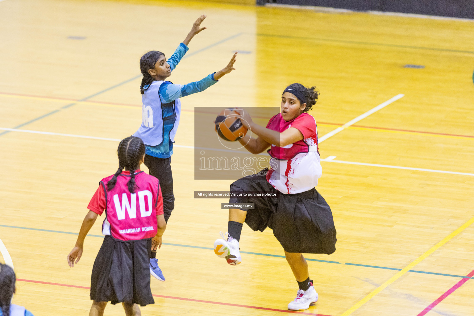 Final of 24th Interschool Netball Tournament 2023 was held in Social Center, Male', Maldives on 7th November 2023. Photos: Nausham Waheed / images.mv