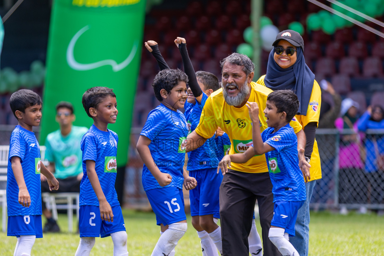 Day 2 of MILO Kids Football Fiesta was held at National Stadium in Male', Maldives on Saturday, 24th February 2024.