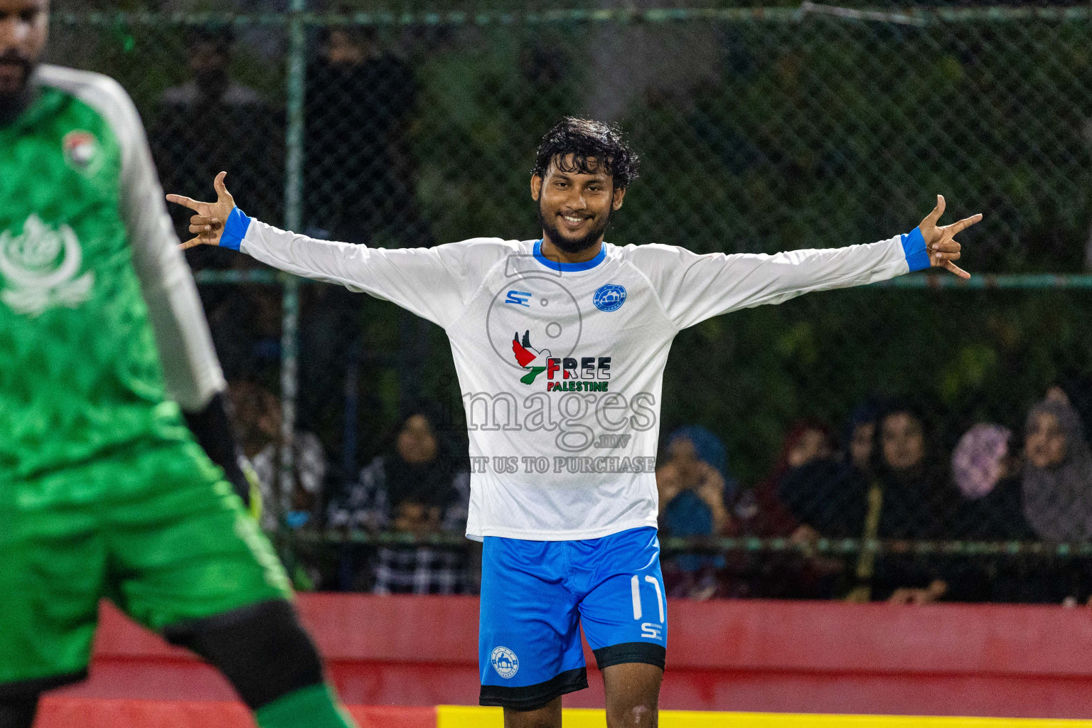 Th Madifushi vs Th Veymandoo in Day 20 of Golden Futsal Challenge 2024 was held on Saturday , 3rd February 2024 in Hulhumale', Maldives Photos: Nausham Waheed / images.mv